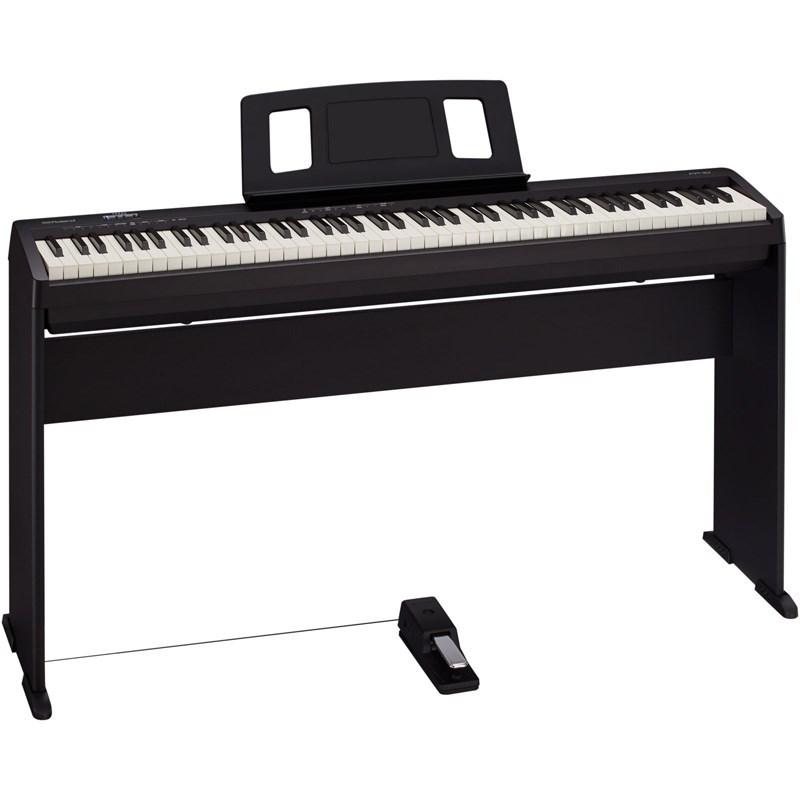ローランド - Roland FP-10-BK+KSC FP10-BK +DP-10【専用照明ランプ、純然たるダンパーペダルセット】【お取りつくろう仕かける付】【沖縄・離島貨物輸送別途積もり書き】(陰電子洋琴)