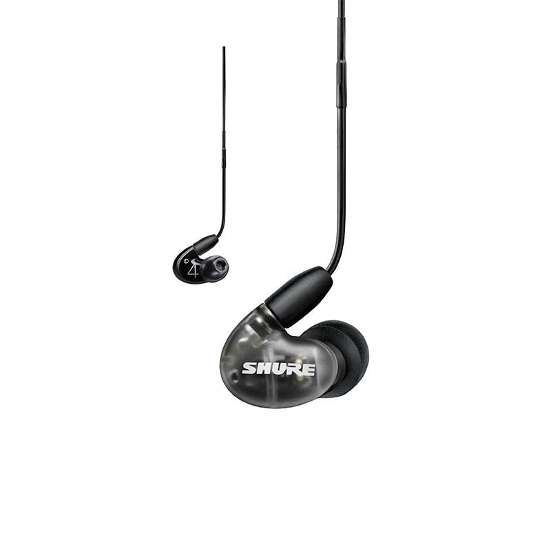 【ほぼ未使用】SHURE AONIC4 ブラック + UNI-A SHURE（シュア） SHURE AONIC4(SE42HYBK+UNI-A)(ブラック)(国内正規品