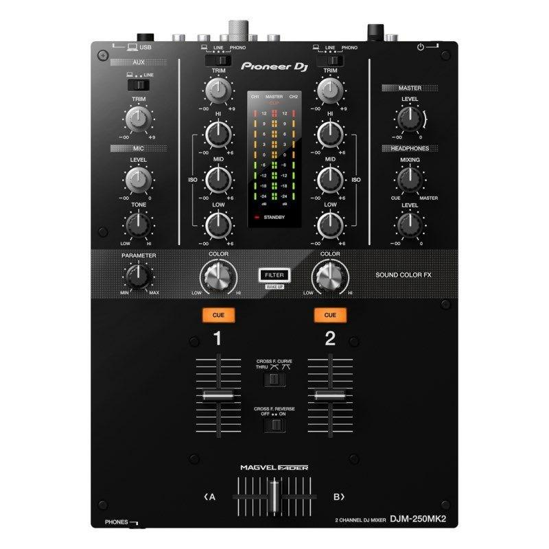 Pioneer DJ DJM-250MK2 + コントロールヴァイナルRB-VD2-CL+ UDG製 USBタイプC-BケーブルSET  【rekordbox対応 2ch DJミキサー】｜ikebe-revole｜02