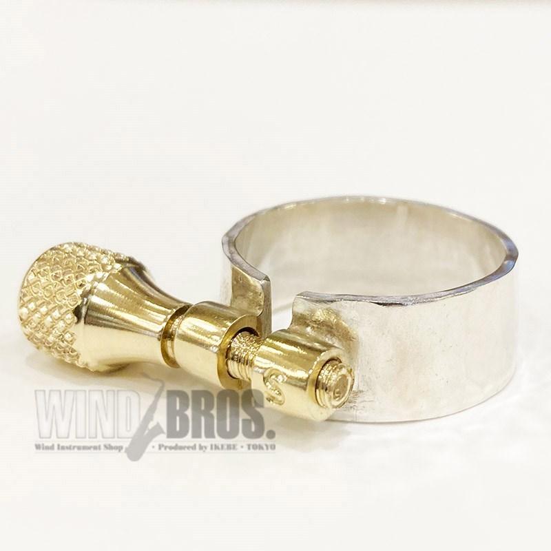 セールSALE%OFFGottsu ソプラノサックス ラバー用リガチャー Silver ゴッツ Solid Ligature サックス Gottsu アルトサックス Cメロディサックス ラバー用リガチャー ゴッツ Solid Silver Ligature