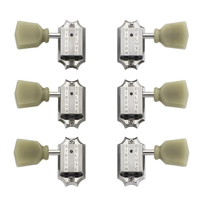 Gibson 【夏のボーナスセール】 Deluxe Green Key Tuner Set (Vintage Nickel) [PMMH-010]