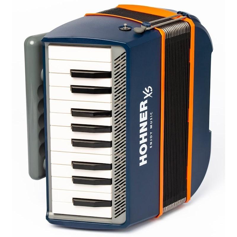 Hohner (アコーディオン専門店・出荷前検品発送)XSアコーディオン ピアノキー Dark Blue  ホーナー アコーディオン 入門向け ピアノ式 小型 ...の画像
