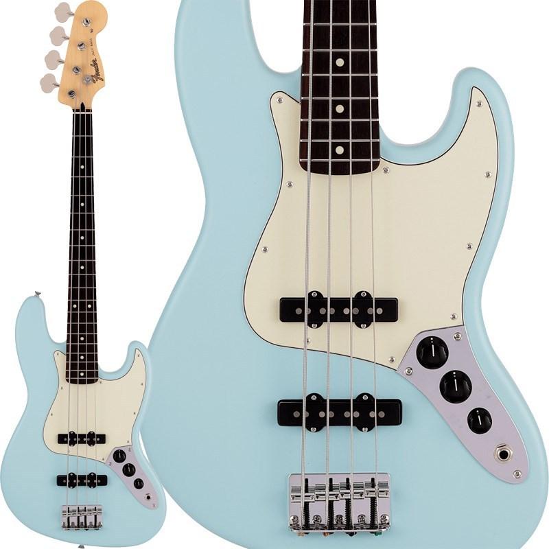 Fender Made in Japan Junior Collection Jazz Bass (Satin Daphne Blue/Rosewood)