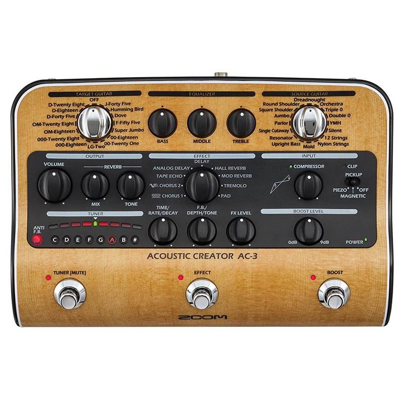 ズーム（zoom） ZOOM AC-3 [Acoustic Creator] : イケベ楽器リボレ
