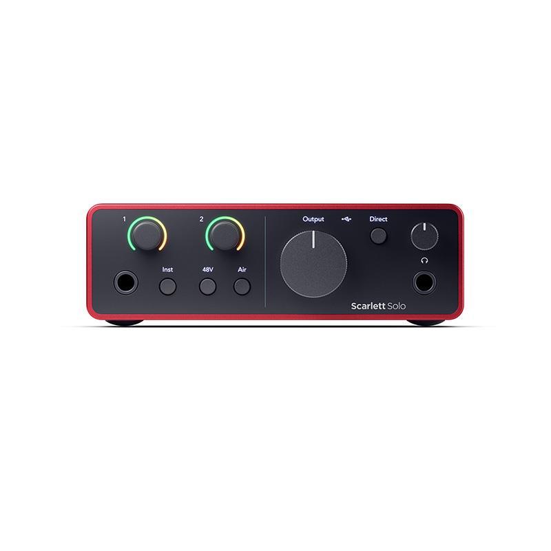 Focusrite Scarlett Solo gen4 (Cubase LE付属)(2in2out・USB-C オーディオインターフェイス)(フォーカスライト)(スカーレット)(4th Gen)の画像