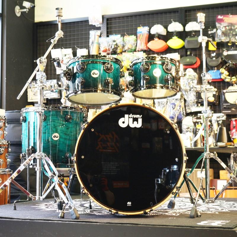 dw Collector's Hybrid Shell PurpleCore/Maple 4pc Drum Kit Exotic