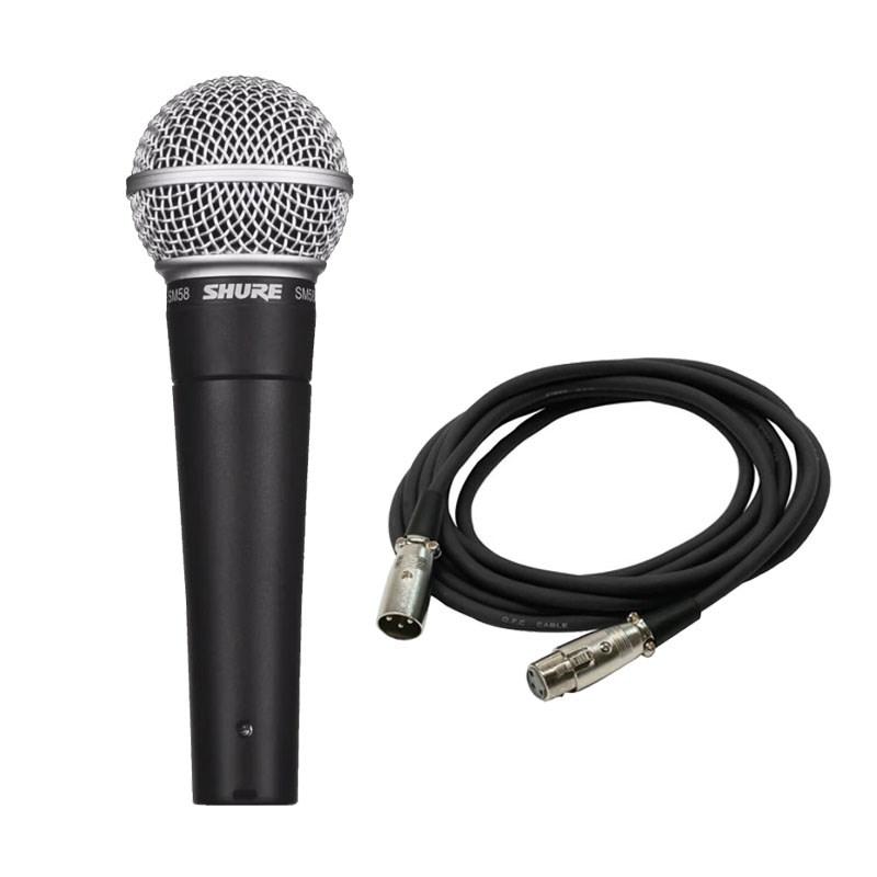 SHURE（シュア） SHURE SM58-LCE【マイクケーブルセット(XLRメス-XLR