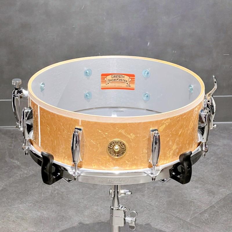 会員限定クーポン GRETSCH GKNT-0514S-8CL 501 [Broadkaster Series 14×5 / Antique Pearl]