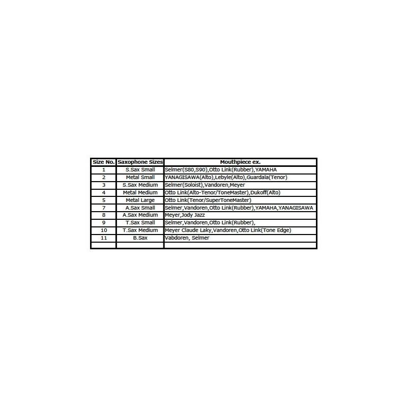 Silverstein 【生産終了/お取り寄せ品】アルトサックスラバー用リガチャー シルバースタイン（） チタニウム サイズ:7 A.Sax Small × RED｜ikebe-revole｜08