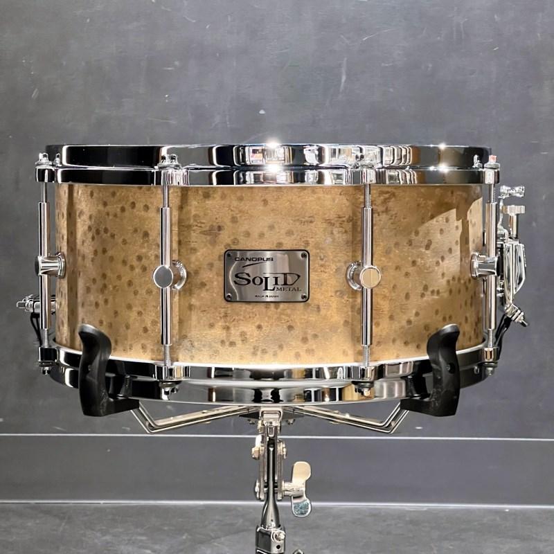 CANOPUS SMB2-1465 [Patina Solid Brass Snare Drum 14×6.5]【クローム 
