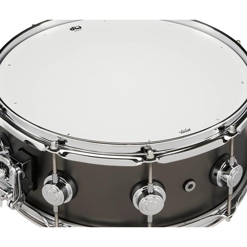 dw DRVD5514SVCBK [Collector's Satin Black over Brass Snare 14''x5.5'']_3