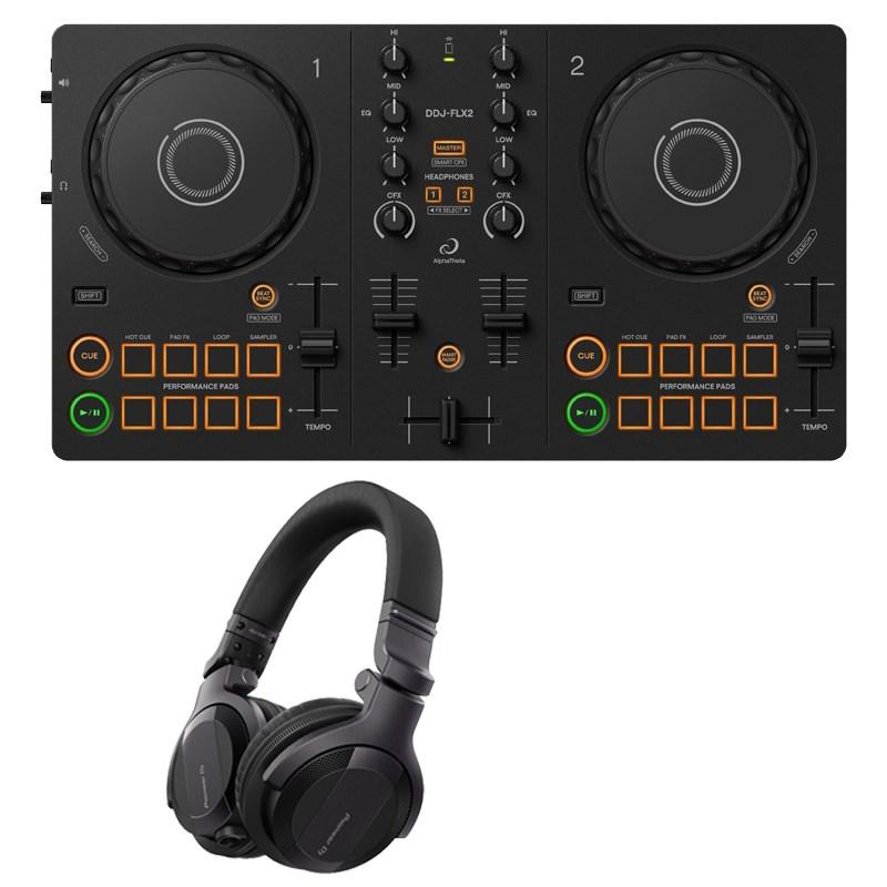 AlphaTheta DDJ-FLX2 + HDJ-CUE1 ヘッドホンSET 【APPLE MUSIC対応