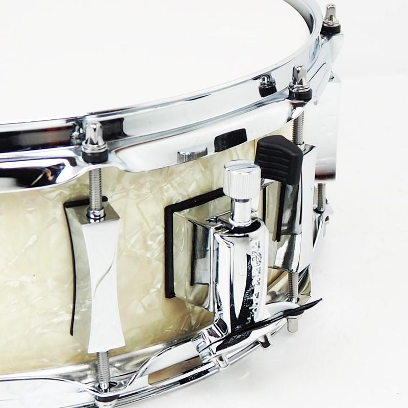 PORK PIE 8ply Maple Snare Drum 14×5 - Vintage White Marine Pearl 