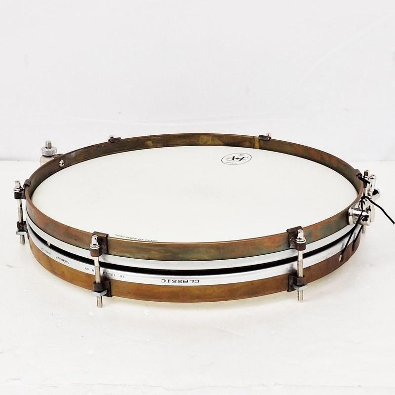 A&F Drum Co 【USED】Pancake 14 x 1.5 Raw Brass Snare Drum [Single Tension，No Lugs， with Brass Single Hoops]