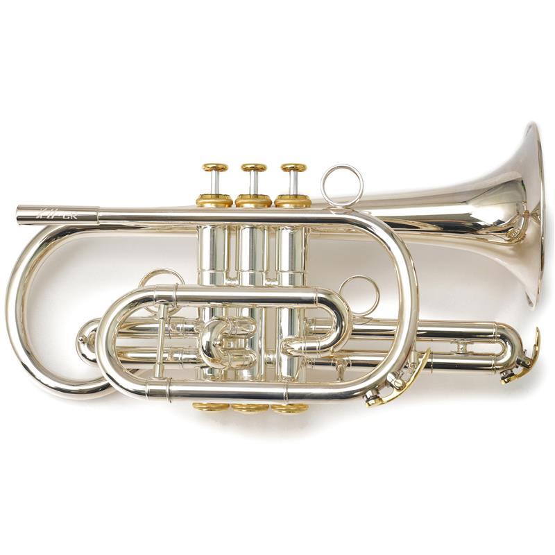 ベッソン　コルネット銀メッキ中古 XO USED 中古 エックスオー / Cornet CR-S #3A000*1【Bb
