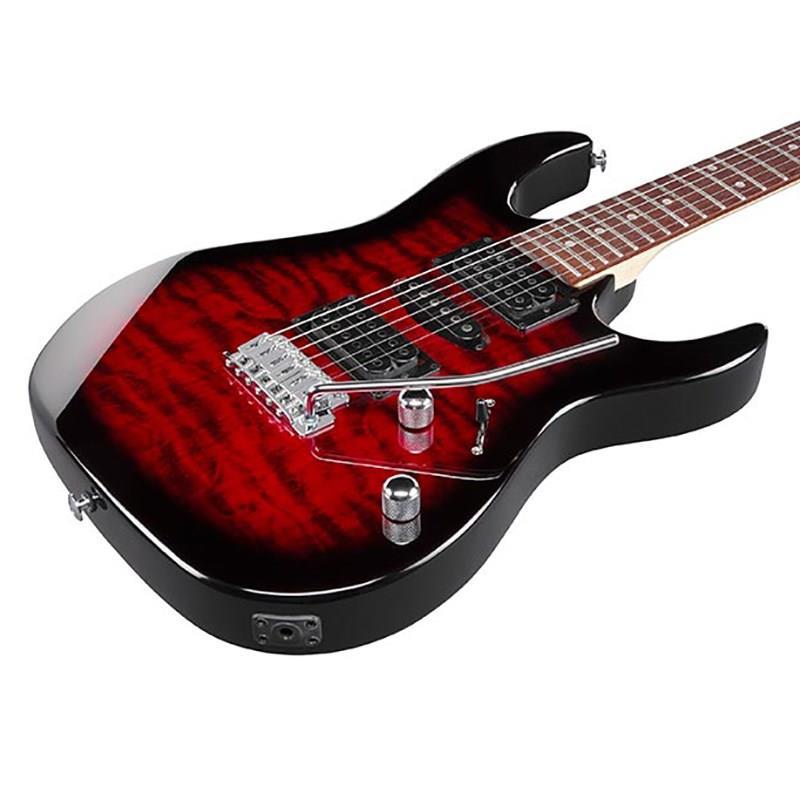 Ibanez GRX70QA-TRB (Transparent Red Burst)_1