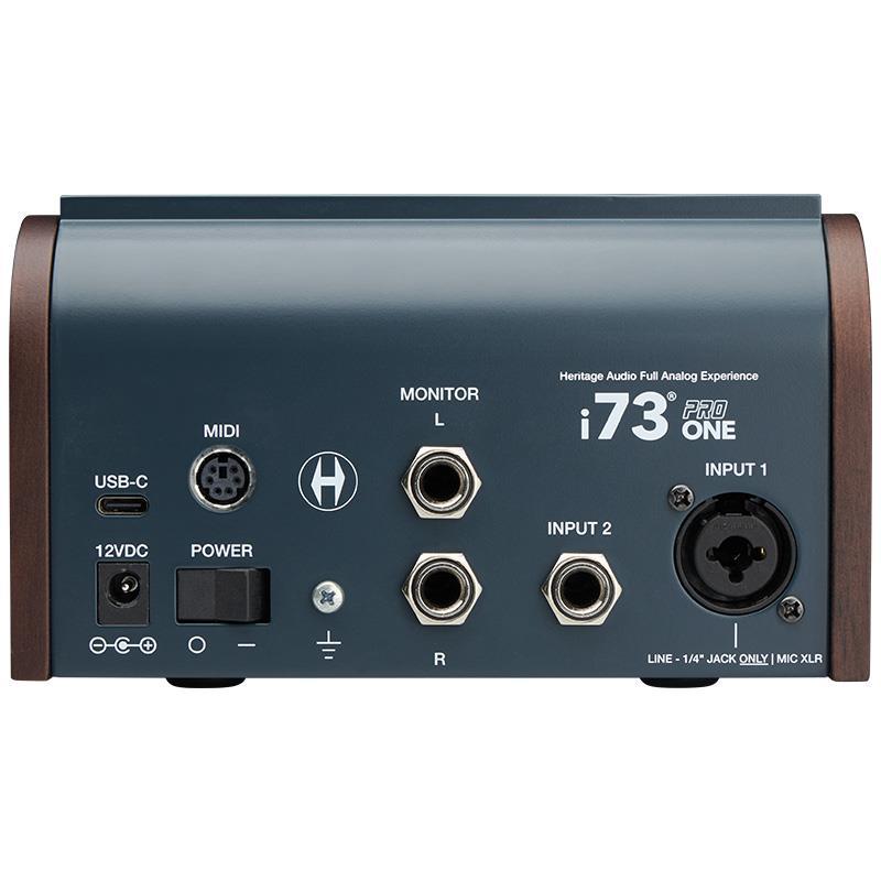 Heritage Audio i73 PRO ONE (ヘリテージ オーディオ)(USB-C接続オーディオインターフェイス)(73スタイルClass-Aプリアンプ)(2イン/4アウト)の画像
