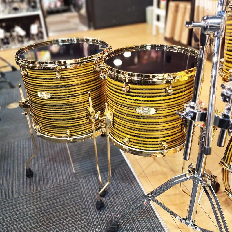 ［取引中］Pearl Masterworksドラムセット Pearl Pearl Masterworks 4pc Drum Kit [BD22，FT16，TT12，TT10
