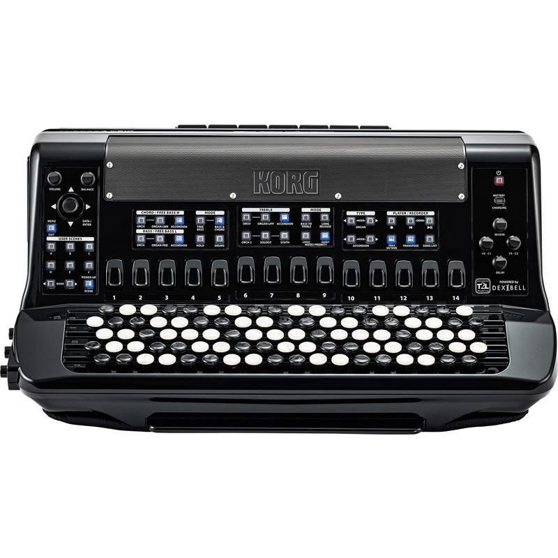 KORG FISA SUPREMA BUTTON ボタン式 電子アコーディオン (FSUP-B MBK) AERO DIGITAL INSTRUMENT コルグ フィサ スプレーマ クロマチックの画像