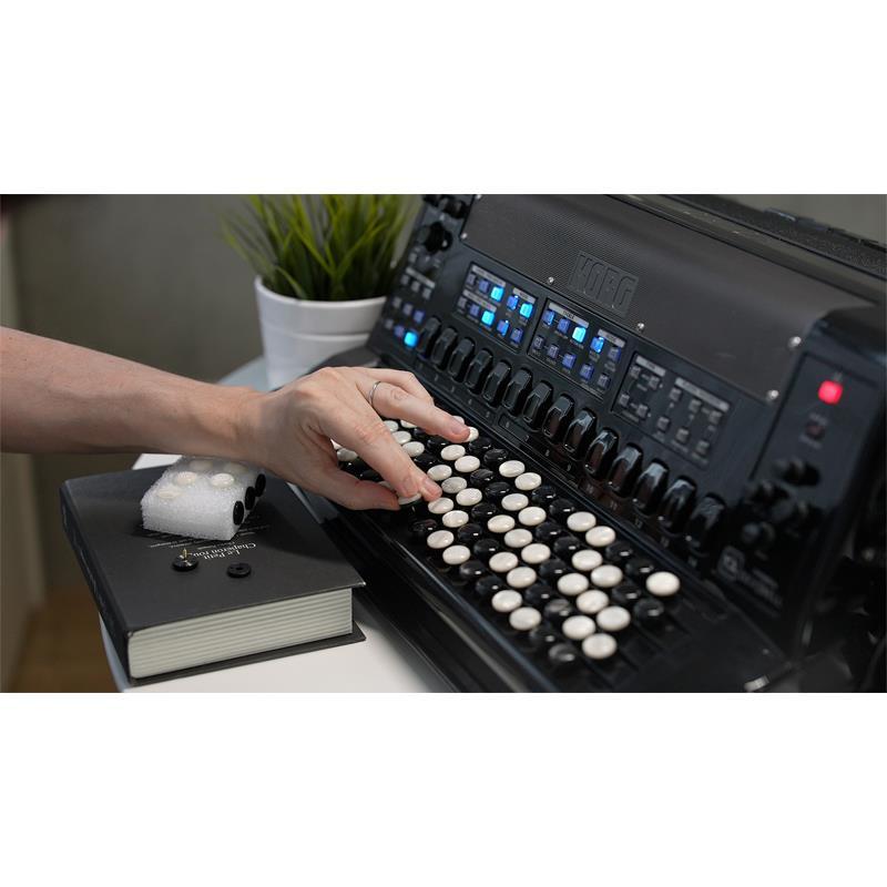 KORG FISA SUPREMA BUTTON ボタン式 電子アコーディオン (FSUP-B MBK) AERO DIGITAL INSTRUMENT コルグ フィサ スプレーマ クロマチックの画像