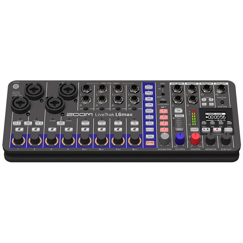 【超美品】Zoom LiveTrak L6 インターフェース ZOOM LiveTrak L-6 | 世界初のデュアルAD回路と32bitフロート