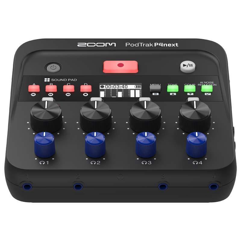ZOOM PodTrak P4 ポッドキャストレコーダー スマホ接続対応 ZOOM P4