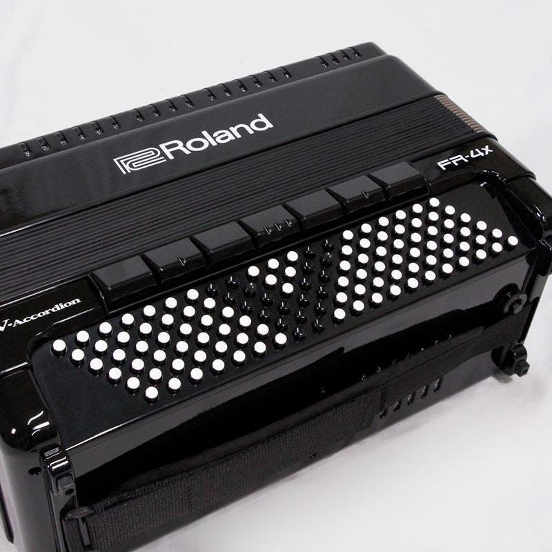 Roland FR-4X BK (1台限定・展示クリアランス超特価！) ブラック Vアコーディオン ローランド 電子 ピアノ式 37鍵盤 中型 ピアノタイプの画像
