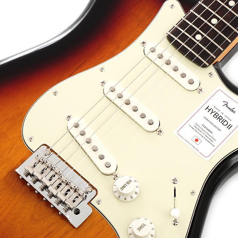 Fender Made in Japan Hybrid II Stratocaster (3-Color Sunburst/Rosewood)の画像