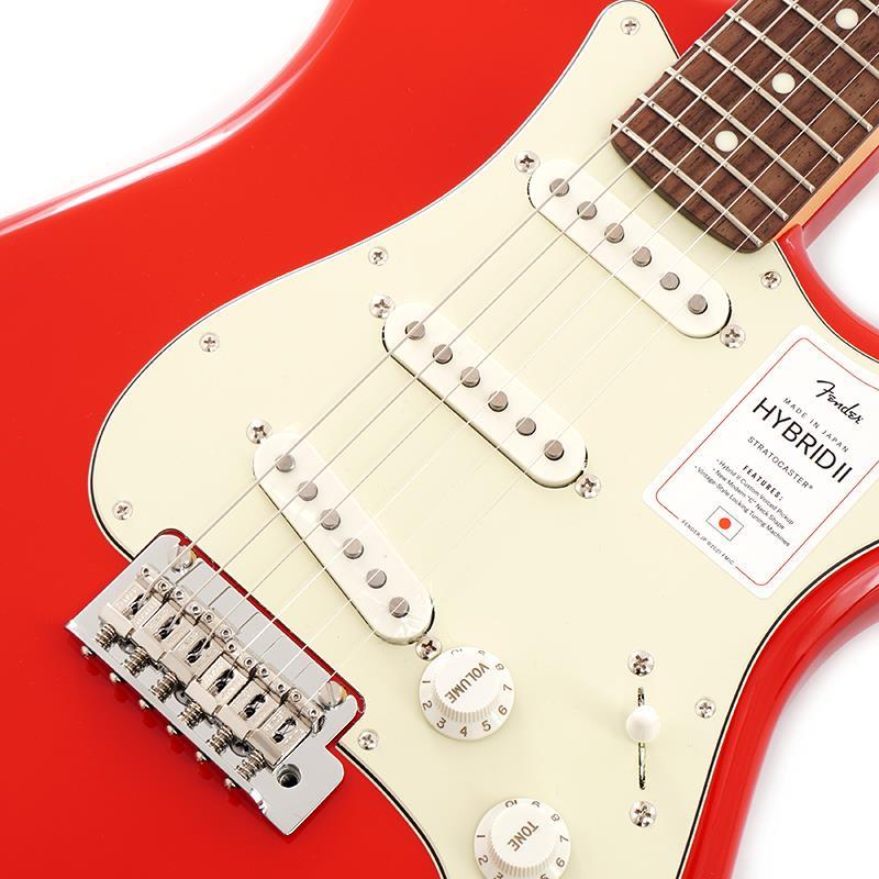 Fender Made in Japan Hybrid II Stratocaster (Modena Red/Rosewood)の画像