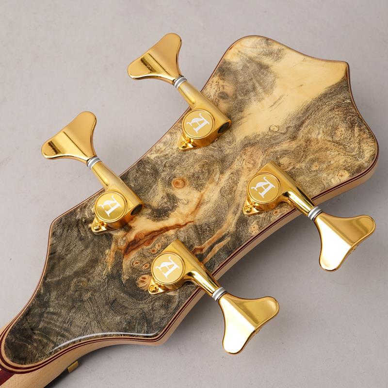 ALEMBIC SCSB4 Buckeye Resin [Stanley Clark Signature Deluxe w/Side LED's Blue]_7