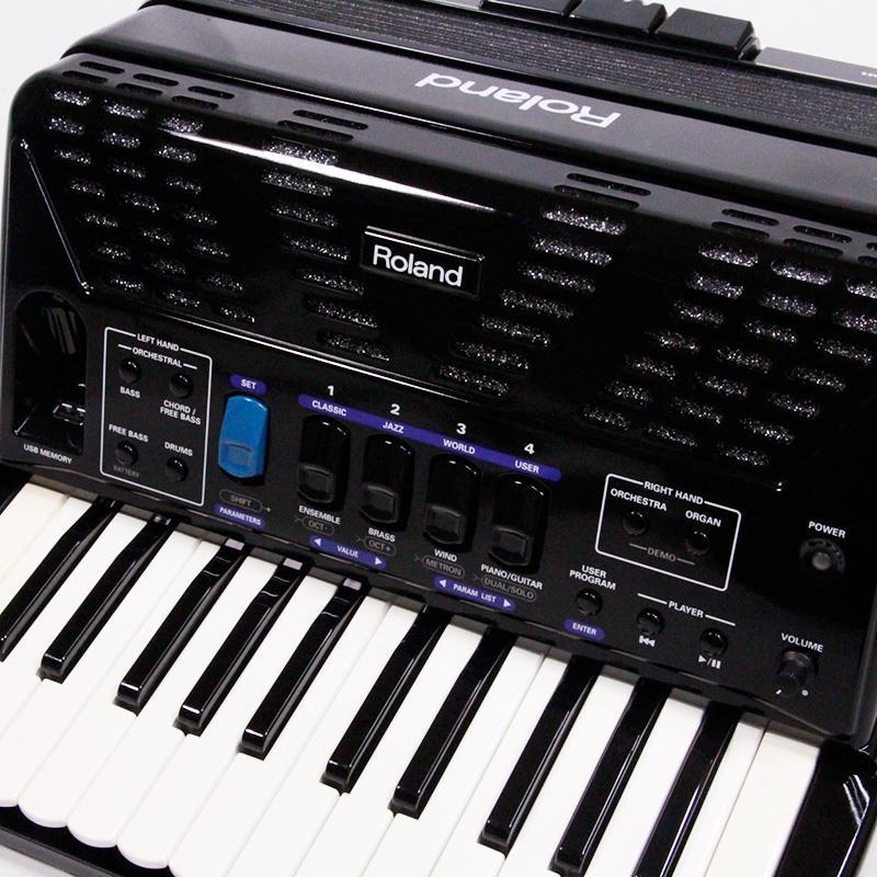 Roland USED 中古 (純正キャリングバッグBAG-FR1付) FR-1X BK (ピアノタイプ) Vアコーディオン  ローランドの画像