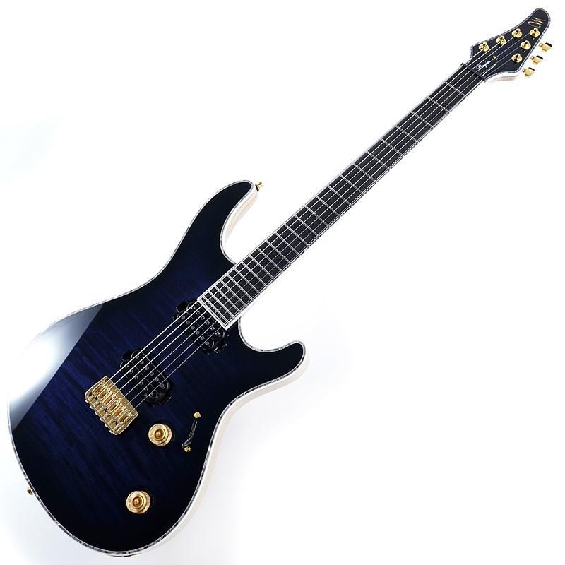 MAYONES Regius 6 (Trans Dirty Blue Burst Gloss w/Glod Hardware
