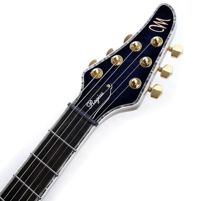 【HAL】Mayones regius6 ケース2種 MAYONES Regius 6 (Trans Dirty Blue Burst Gloss w/Glod Hardware