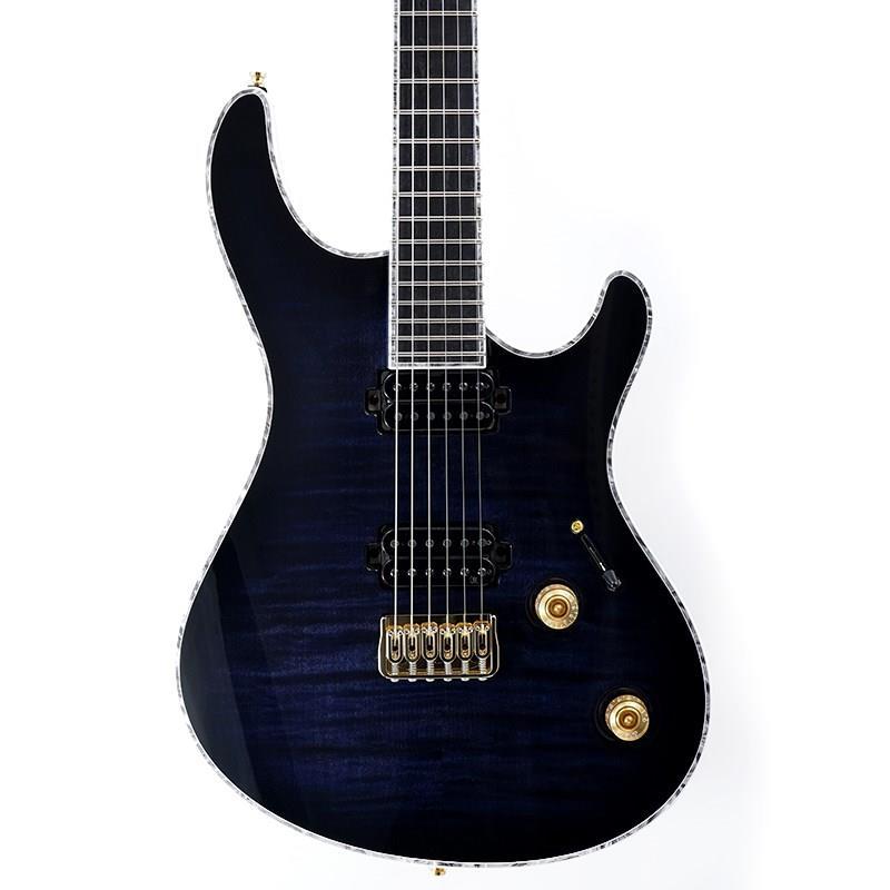 MAYONES Regius6（商品の説明をお読みください） MAYONES Regius 6 (Trans Dirty Blue Burst Gloss w/Glod Hardware