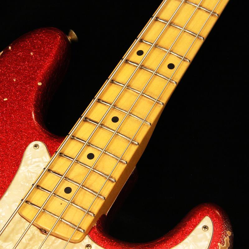 Fender Custom Shop Limited Edition Masterbuilt J Precision Bass PJ， King’s Red Sparkle_5