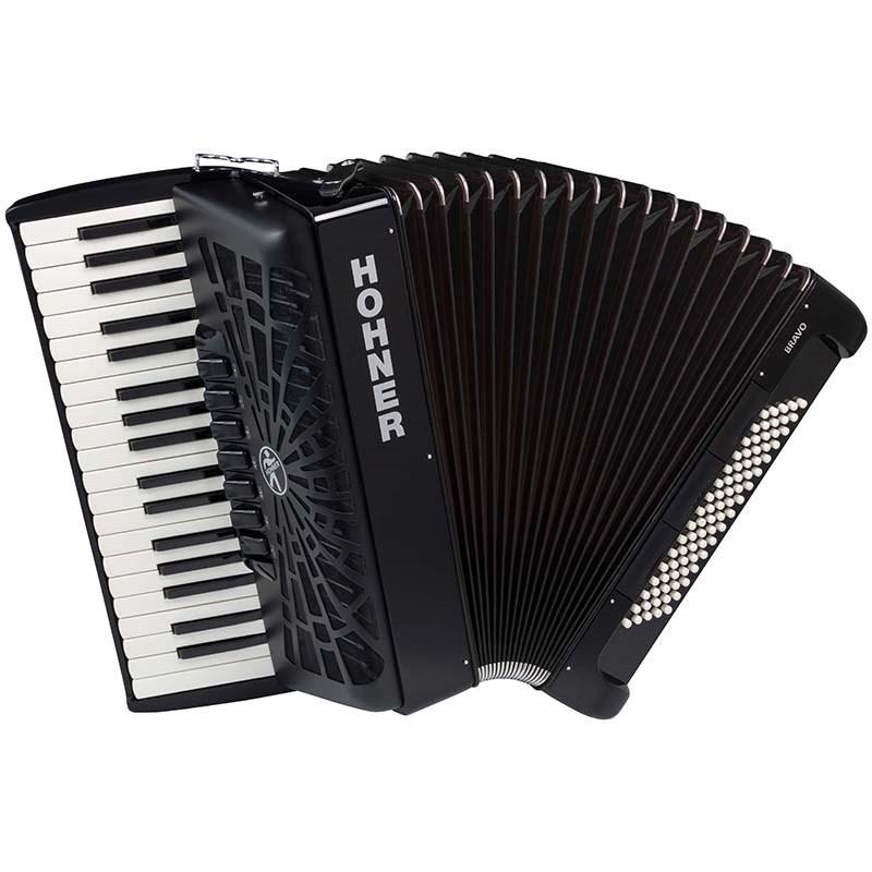 Hohner (アコーディオン専門店・出荷前検品発送)Bravo III 80 RED (カラー：レッド)  ホーナー アコーディオン 入門向け ピアノ式 37鍵盤 中型の画像