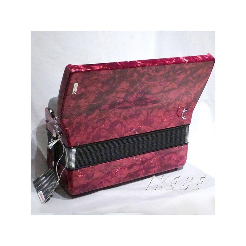 Hohner (アコーディオン専門店・出荷前検品発送)Bravo III 80 RED (カラー：レッド)  ホーナー アコーディオン 入門向け ピアノ式 37鍵盤 中型の画像