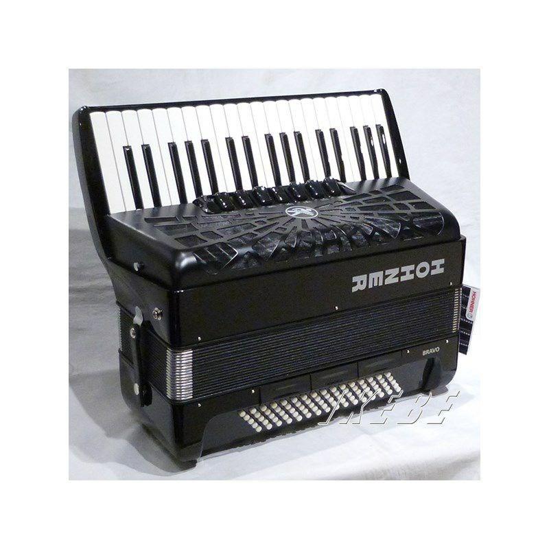 Hohner (アコーディオン専門店・出荷前検品発送)Bravo III 80 RED (カラー：レッド)  ホーナー アコーディオン 入門向け ピアノ式 37鍵盤 中型の画像