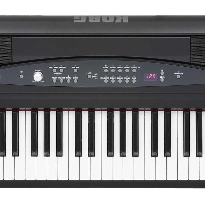 オーディオ機器 スタンド付き KORG スピーカー ブラック 二つのユニット