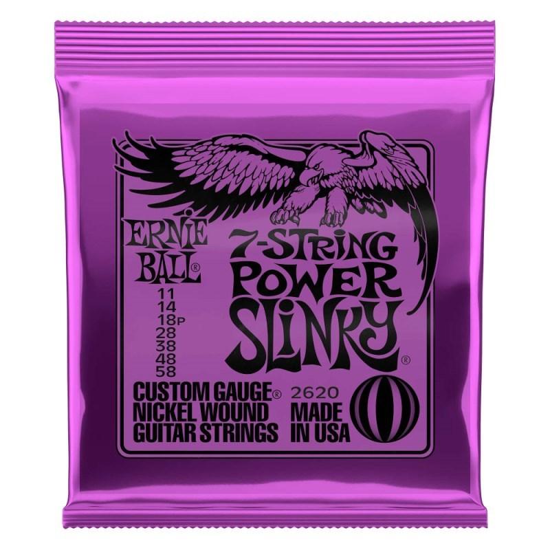 ERNIE BALL 【新楽器応援セール】 Power Slinky 7-String Nickel Wound Electric Guitar Strings #2620 | ERNIE BALL