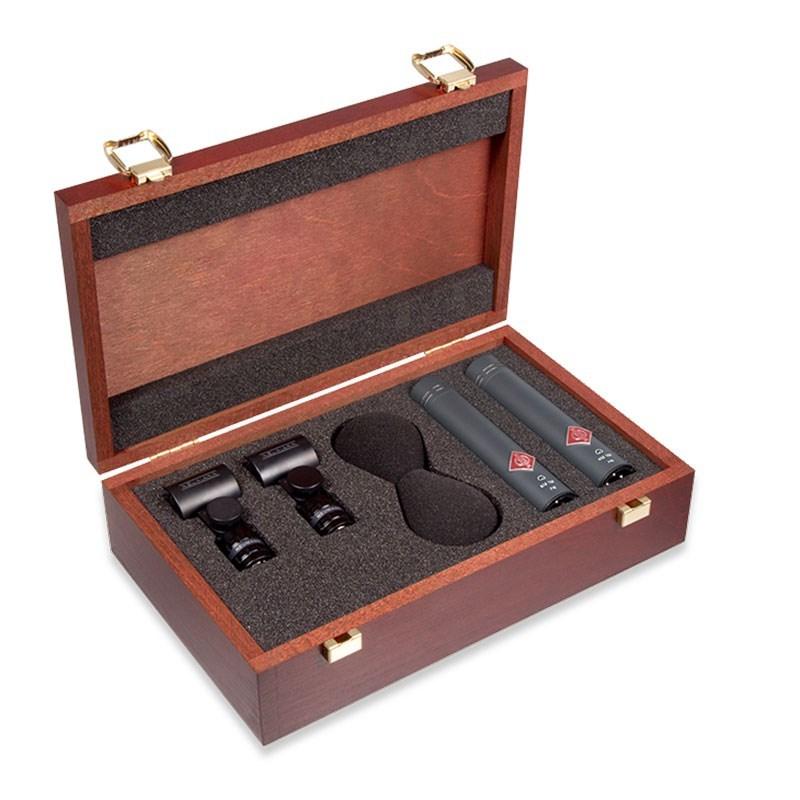 【美品】NEUMANN KM184 P48【付属品完備】【コンデンサーマイク】 NEUMANN KM184 mt Stereo set (単一指向性)(ブラック)(国内正規品・3年