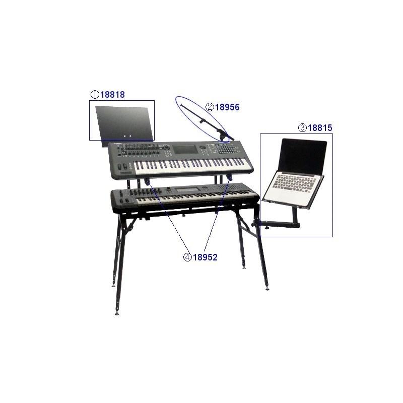 K&M 18815 ラップトップホルダー : イケベ楽器店 - 通販 - Yahoo