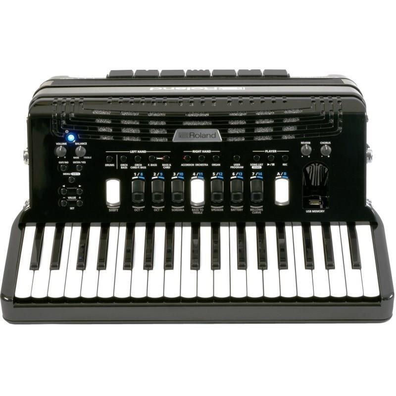 Roland (予約商品・納期未定・数ヶ月〜)(台数限定・純正リュック型ソフトケース付き) FR-4X BK ブラック Vアコーディオン ローランド 電子 ピ...の画像