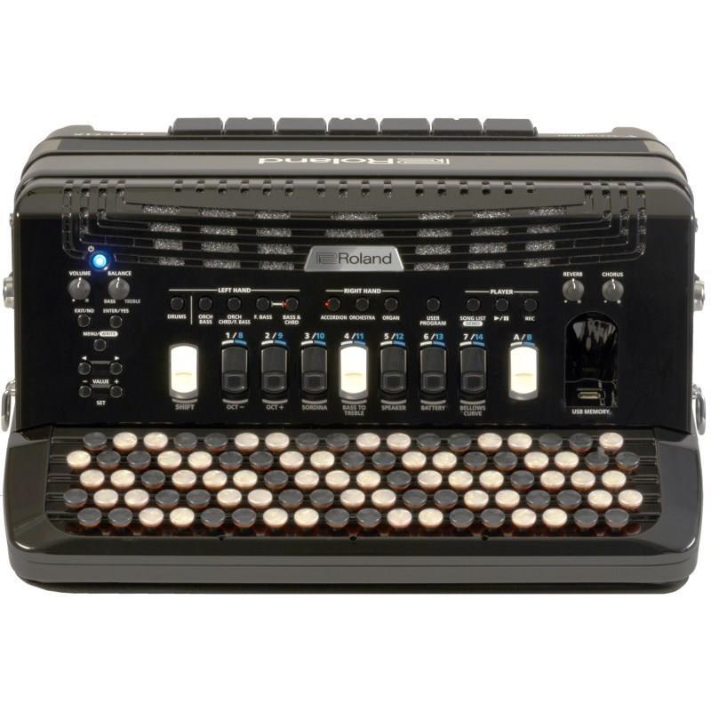 Roland (台数限定・純正リュック型ソフトケース付き) FR-4Xb BK ローランド ブラック Vアコーディオン 電子 クロマチックアコーディオン ボタ...の画像