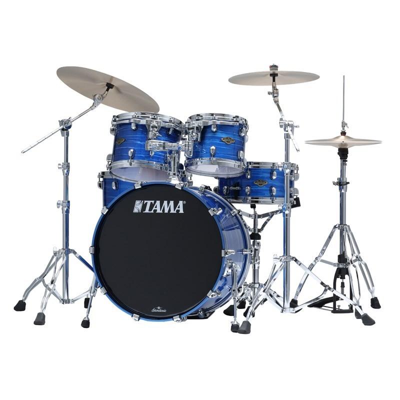 TAMA WBS42S-LOR [Starclassic Walnut/Birch 4pc Set/Lacquer Ocean Blue Ripple]【22BD，16FT，12 & 10TT】【お取り寄せ品】 | TAMA | 01