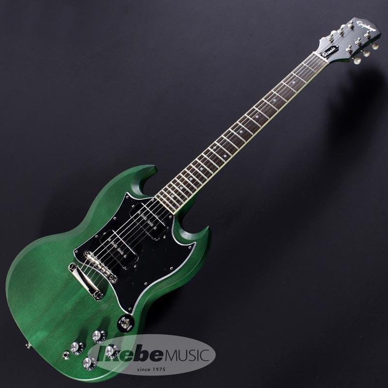 Epiphone SG Classic Worn P-90 (Worn Inverness Green Epiphone SG Classic Worn P-90 (Worn Inverness Green