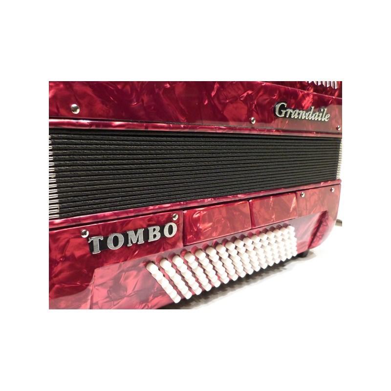 TOMBO (アコーディオン専門店・出荷前検品発送) トンボ アコーディオン 入門向け ピアノ式 37鍵盤 中型 96ベース GT-96 PRP【パッションレッ...の画像
