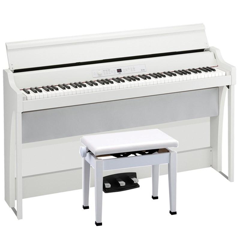KORG G1B Air WH(ホワイト)+日本製高低自在イスセット・お手入れクロス付