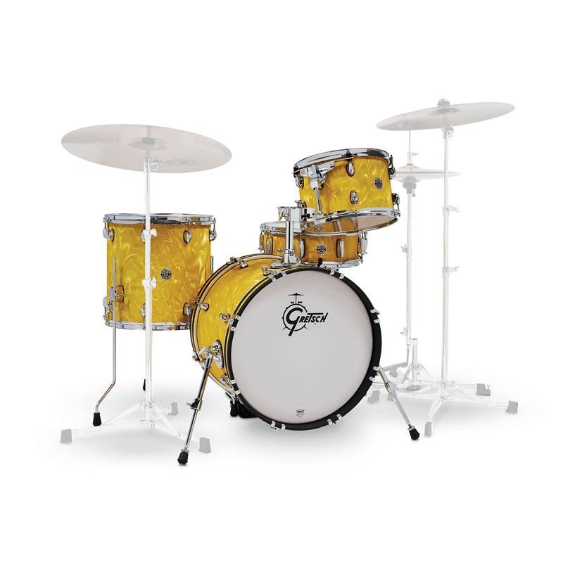 GRETSCH CT1-J484-YSF [Catalina Club 4pc Drum Kit/BD18，FT14，TT12，SD14/Yellow Satin Flame] 【お取り寄せ品】｜ikebe