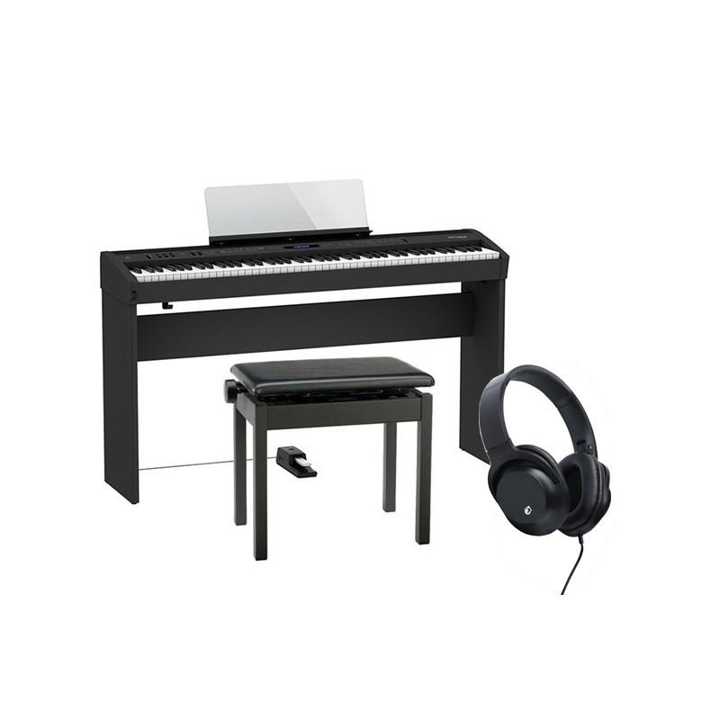 Roland FP-60X ペダル、スタンド付き ローランド（Roland） Roland FP-60X-BK + 専用スタンド + 高低自在